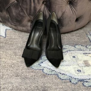 Tory Burch aria black bow pumps